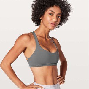 LULULEMON FREE TO BE BRA (WILD) SLATE, SIZE 8